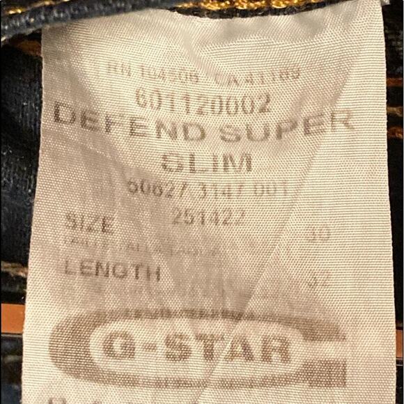 G-STAR Raw 3301 Defend Super Slim Jeans   Size 30 - Picture 12 of 12
